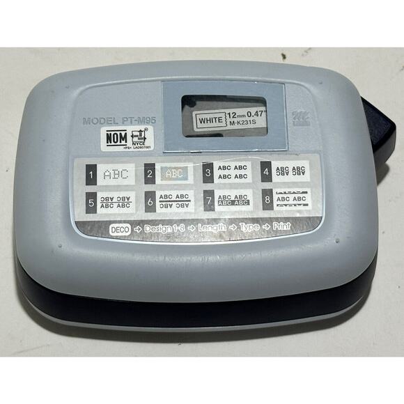 Brother Label Maker Pt-M95 P-Touch GUC - Picture 2 of 8